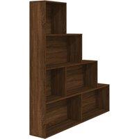 Vidaxl Book Cabinet Brown Oak 155X24X160 Cm, Brown