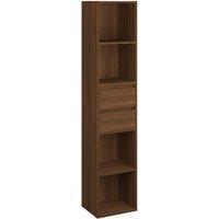 Vidaxl Book Cabinet Brown Oak 36X30X171 Cm Engineered Wood, Brown