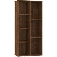 Vidaxl Book Cabinet Brown Oak 50X25X106 Cm, Brown