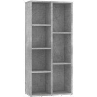Vidaxl Book Cabinet Concrete Grey 50X25X106 Cm Engineered Wood, Grey