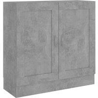 Vidaxl Book Cabinet Concrete Grey 82.5X30.5X80 Cm Engineered Wood, Grey
