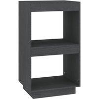 Vidaxl Book Cabinet Grey 40X35X71 Cm Solid Pinewood, Grey