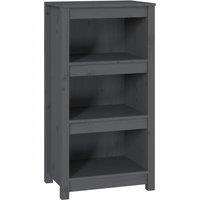 Vidaxl Book Cabinet Grey 50X35X97 Cm Solid Wood Pine, Grey