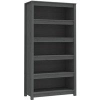 Vidaxl Book Cabinet Grey 80X35X154 Cm Solid Wood Pine, Grey