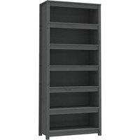 Vidaxl Book Cabinet Grey 80X35X183 Cm Solid Wood Pine, Grey