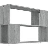 Vidaxl Book Cabinet Grey Sonoma 100X24X63 Cm Engineered Wood, Grey