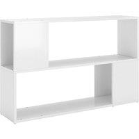 Vidaxl Book Cabinet High Gloss White 100X24X63 Cm Engineered Wood, White