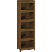 Vidaxl Book Cabinet Honey Brown 50X35X154 Cm Solid Wood Pine, Brown