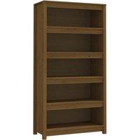 Vidaxl Book Cabinet Honey Brown 80X35X154 Cm Solid Wood Pine, Brown