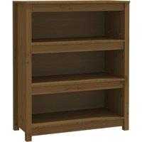 Vidaxl Book Cabinet Honey Brown 80X35X97 Cm Solid Wood Pine, Brown