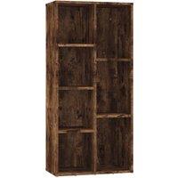 Vidaxl Book Cabinet Smoked Oak 50X25X106 Cm, Brown
