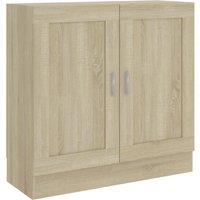 Vidaxl Book Cabinet Sonoma Oak 82.5X30.5X80 Cm Engineered Wood, Brown