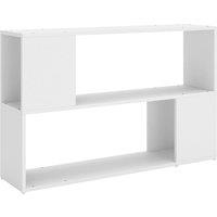 Vidaxl Book Cabinet White 100X24X63 Cm Engineered Wood, White