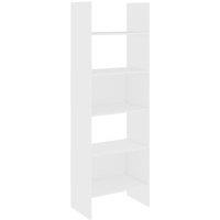 Vidaxl Book Cabinet White 60X35X180 Cm Engineered Wood, White