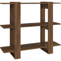 Vidaxl Book Cabinet Room Divider Brown Oak 100X30X87 Cm, Brown