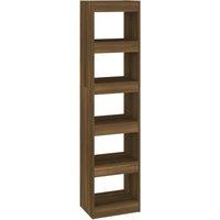 Vidaxl Book Cabinet Room Divider Brown Oak 40X30X166 Cm, Brown