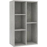 Vidaxl Book Cabinet Sideboard Concrete Grey 50X25X80 Cm Engineered Wood, Grey