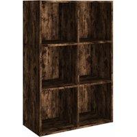 Vidaxl Book Cabinet Sideboard Smoked Oak 66X30X98 Cm Engineered Wood, Brown