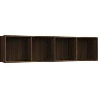 Vidaxl Book Cabinet Tv Cabinet Brown Oak 143X30X36Cm Engineered Wood, Brown
