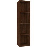 Vidaxl Book Cabinet Tv Cabinet Brown Oak 36X30X143 Cm Engineered Wood, Brown