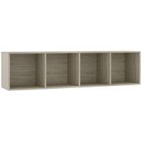 Vidaxl Book Cabinet Tv Cabinet Sonoma Oak 143X30X36 Cm, Brown