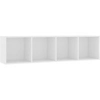 Vidaxl Book Cabinet Tv Cabinet White 143X30X36 Cm, White
