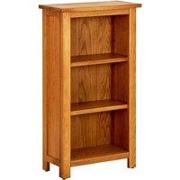 Vidaxl Bookcase 45X22.5X82 Cm Solid Oak Wood, Brown
