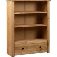 Vidaxl Bookcase 80X35X110 Cm Solid Pine Wood Panama Range, Brown
