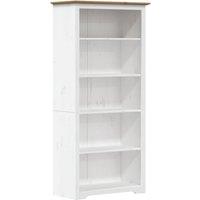 Vidaxl Bookcase Bodo Brown 80X38X180 Cm Solid Wood Pine 5-tier, Brown