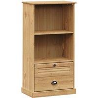Vidaxl Bookcase Vigo 60X35X114.5 Cm Solid Wood Pine, Brown