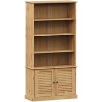 Vidaxl Bookcase Vigo 85X35X170 Cm Solid Wood Pine, Brown