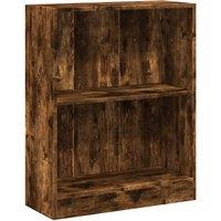 Vidaxl Bookshelf Smoked Oak 60X24X74.5 Cm Engineered Wood, Brown