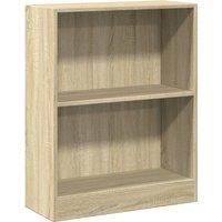 Vidaxl Bookshelf Sonoma Oak 60X24X74.5 Cm Engineered Wood, Brown