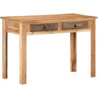 Vidaxl Desk 110X50X75 Cm Solid Reclaimed Wood, Brown