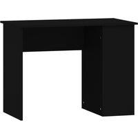 Vidaxl Desk Black 100X55X75 Engineered Wood, Black