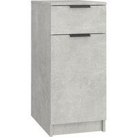 Vidaxl Desk Cabinet Concrete Grey 33.5X50X75 Cm Engineered Wood, Grey