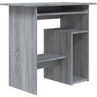 Vidaxl Desk Grey Sonoma 80X45X74 Cm Engineered Wood, Grey