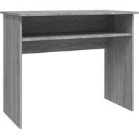 Vidaxl Desk Grey Sonoma 90X50X74 Cm Engineered Wood, Grey