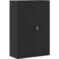 Vidaxl File Cabinet Black 90X40X140 Cm Steel, Black