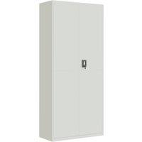 Vidaxl File Cabinet Light Grey 90X40X200 Cm Steel, Grey