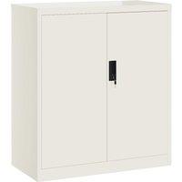 Vidaxl File Cabinet White 79X40X90 Cm Steel, White