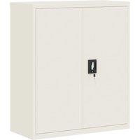 Vidaxl File Cabinet White 90X40X105 Cm Steel, White