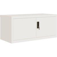 Vidaxl File Cabinet White 90X40X40 Cm Steel, White