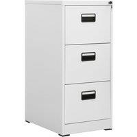 Vidaxl Filing Cabinet Light Grey 46X62X102.5 Cm Steel, Grey