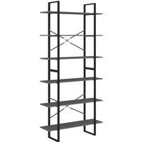 Vidaxl High Cabinet Grey 100X30X210 Cm Solid Pine Wood, Grey