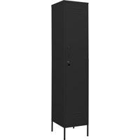 Vidaxl Locker Cabinet Black 35X46X180 Cm Steel, Black