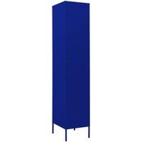 Vidaxl Locker Cabinet Navy Blue 35X46X180 Cm Steel, Blue
