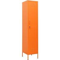 Vidaxl Locker Cabinet Orange 35X46X180 Cm Steel, Orange