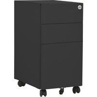 Vidaxl Mobile File Cabinet Anthracite 30X45X59 Cm Steel