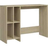 Vidaxl Notebook Desk Sonoma Oak 102.5X35X75 Cm Engineered Wood, Brown